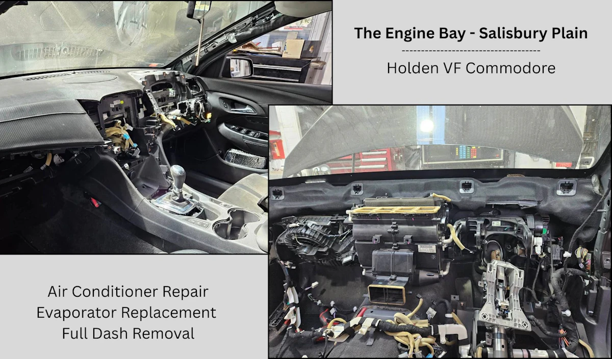 Full dash removal required to replace the AC evaporator unit